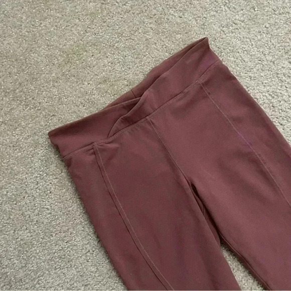 Free People Turnout Movement Leggings Ballet Core Tie Leg Criss Cross Mauve Med - Picture 4 of 15